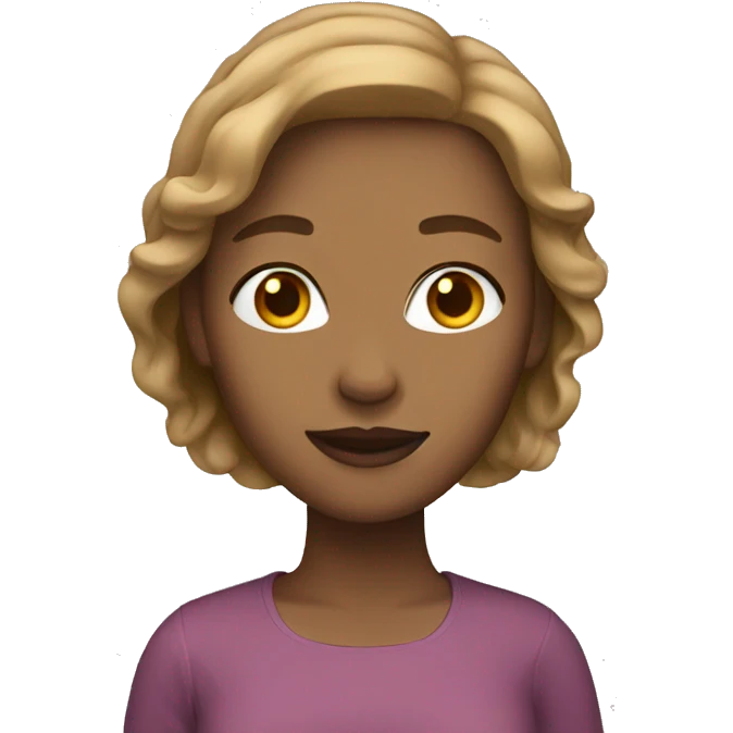 Woman with light brown hair emoji