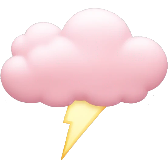 Light pink cloud emoji