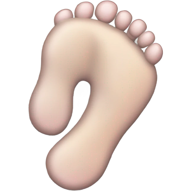 Toe where second finger longer emoji
