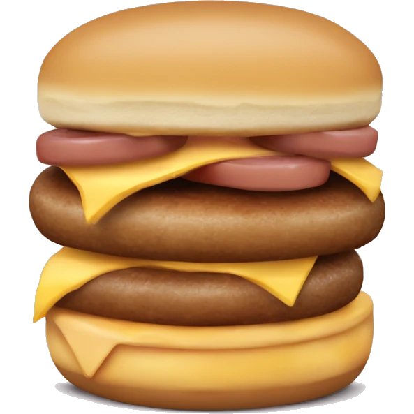 mcdonalds sausage egg and cheese McMuffin emoji