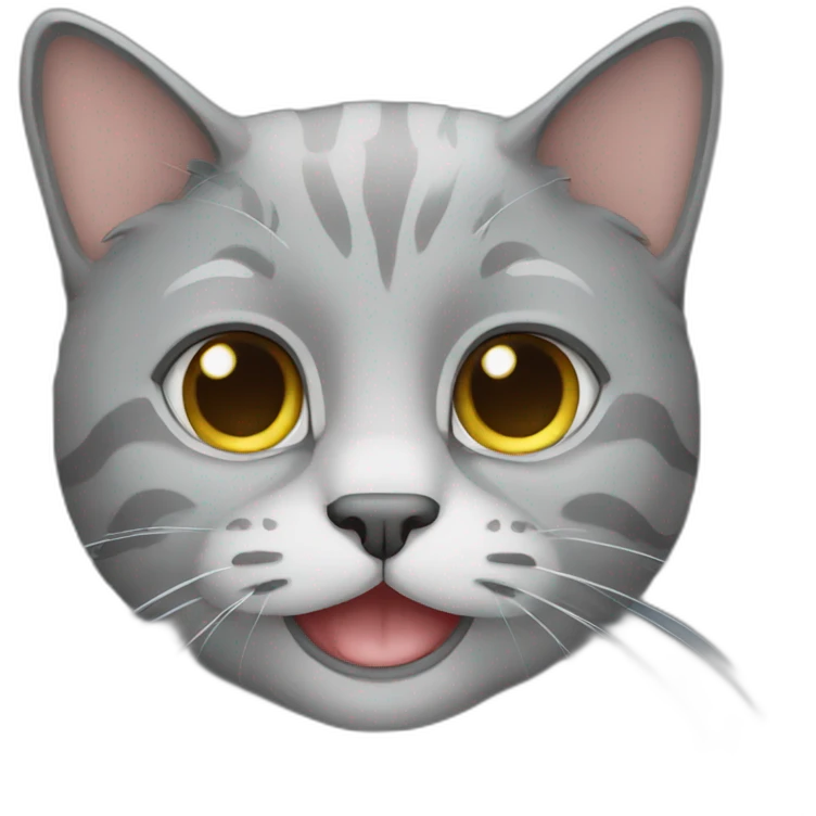 Full Grey cat emoji