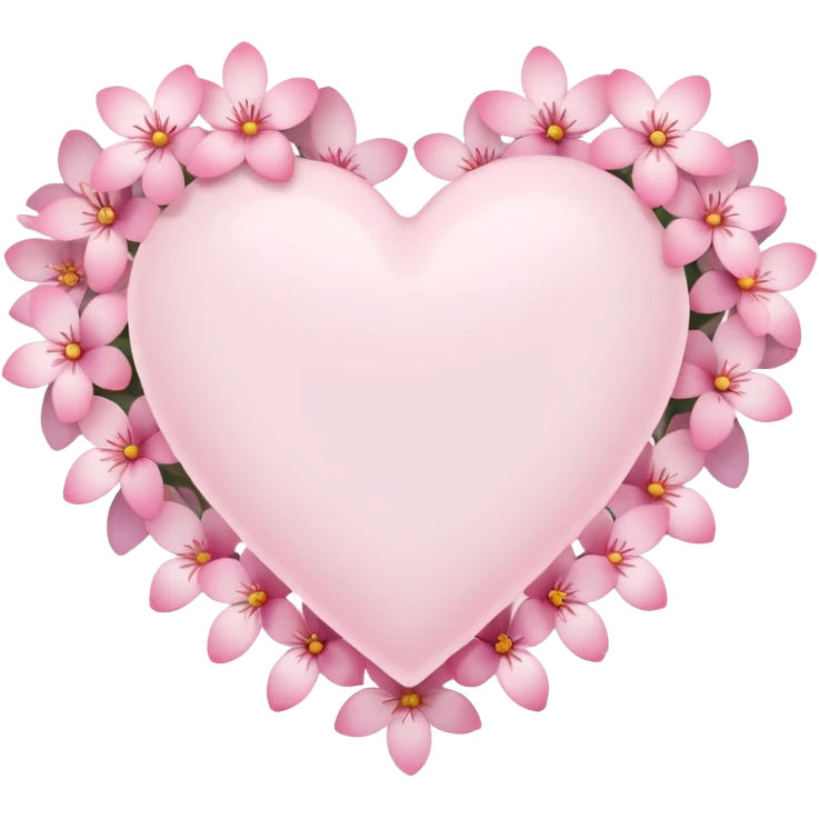 Emoji white heart with pink flowers emoji