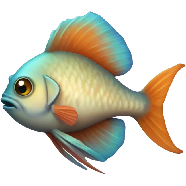 Freaky fish emoji