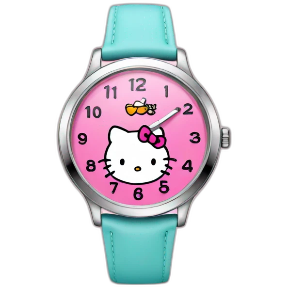 Hello kitty watch  emoji