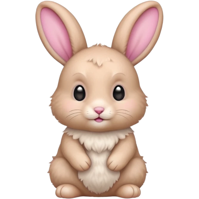a beige baby rabbit emoji