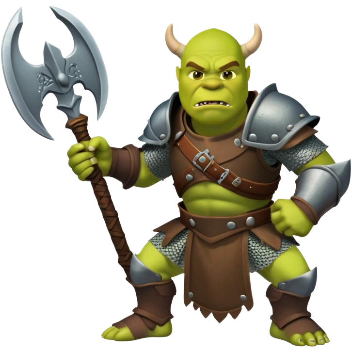  shrek will fighting Dragonborn guy in Skyrim  emoji