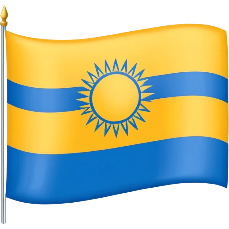 The flag of Kalmykia emoji