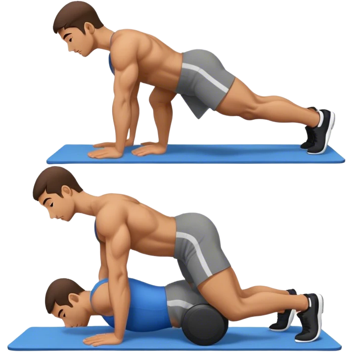 side-view man weighted glute-bridges emoji