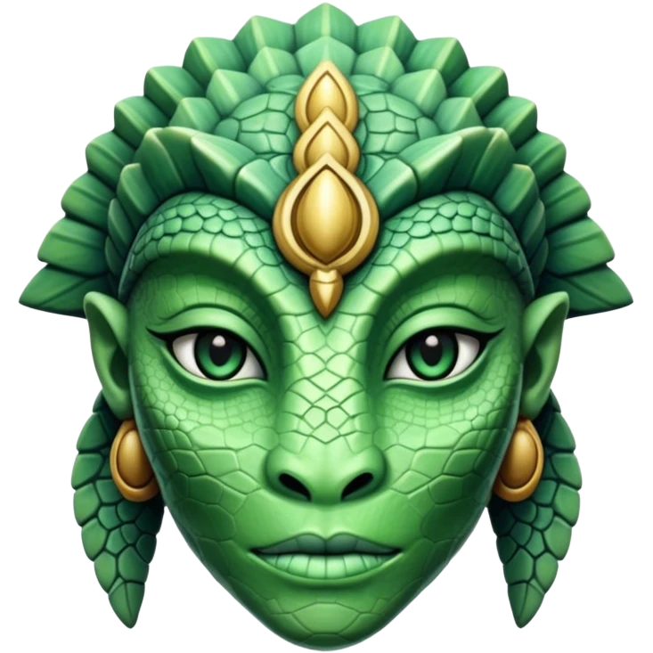 annunaki female reptilian head emoji