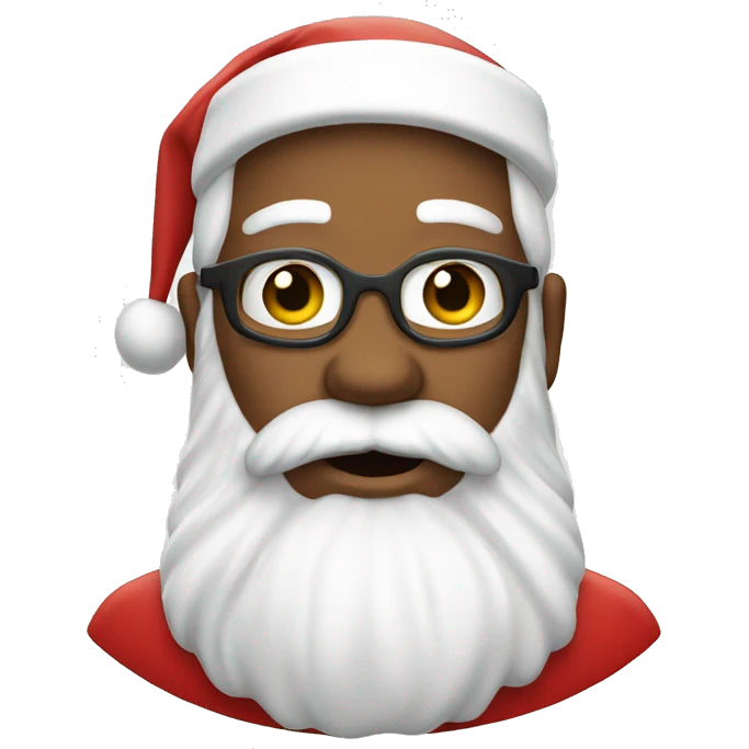 WHITE Santa Claus WHITE emoji
