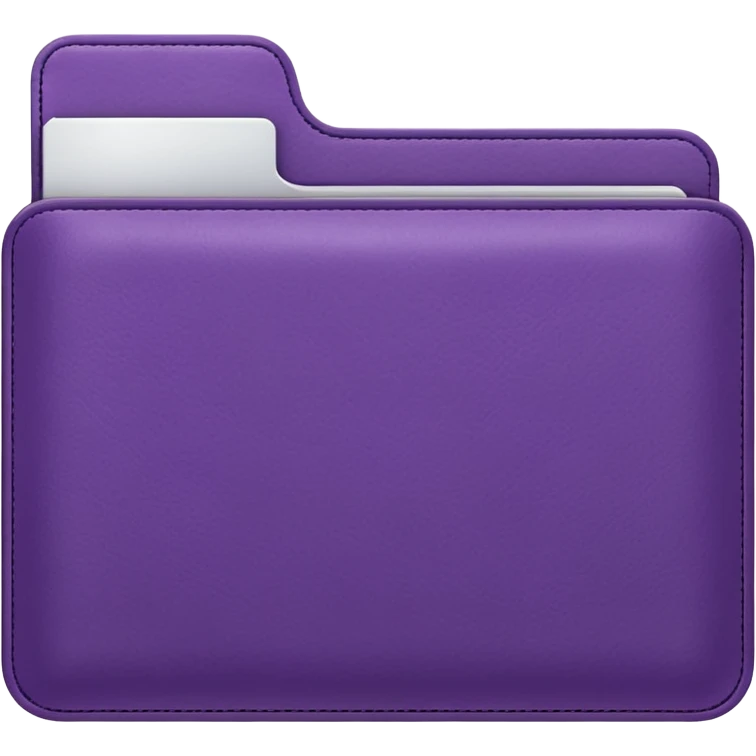 purple folder emoji