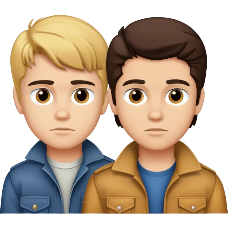 Pony boy Curtis with Johnny Cade  emoji