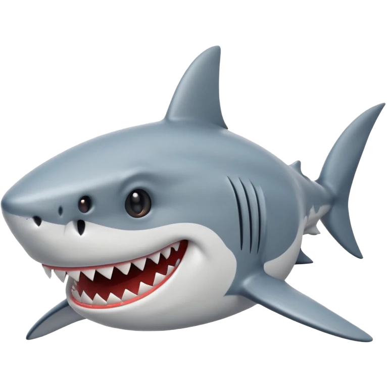 shark smiling evilly  emoji