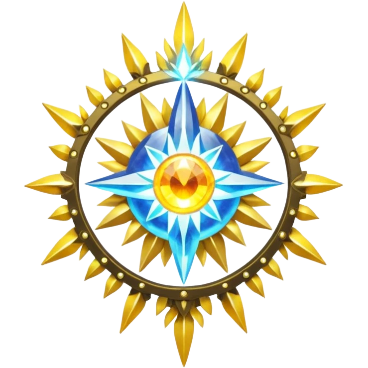 Solarpunk solar aesthetic shiny glowing divine lighting glimmering shimmering Amaura-Solgaleo-Luxray-Trico-fusion (full body) emoji