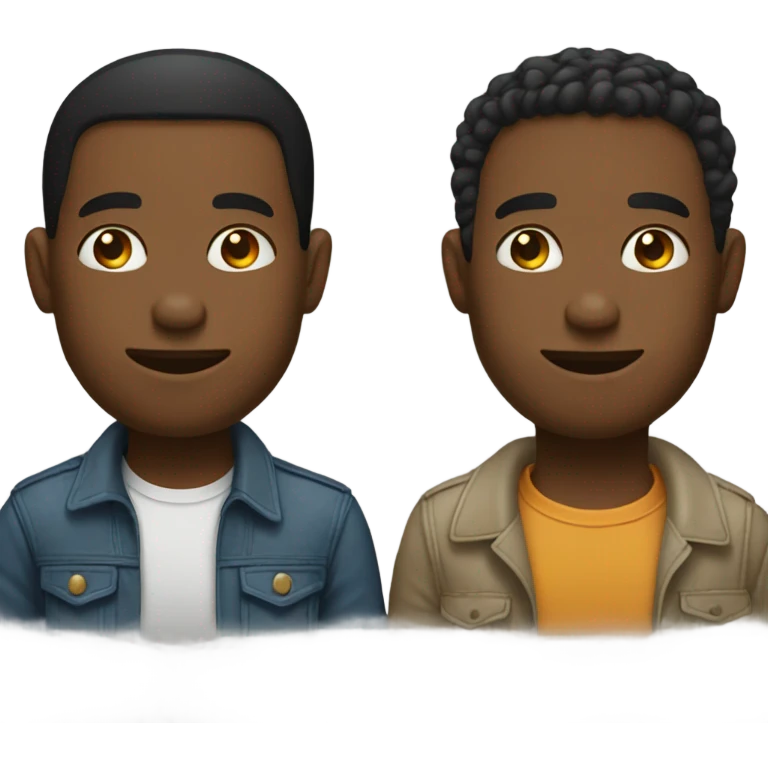 Two men dating emoji