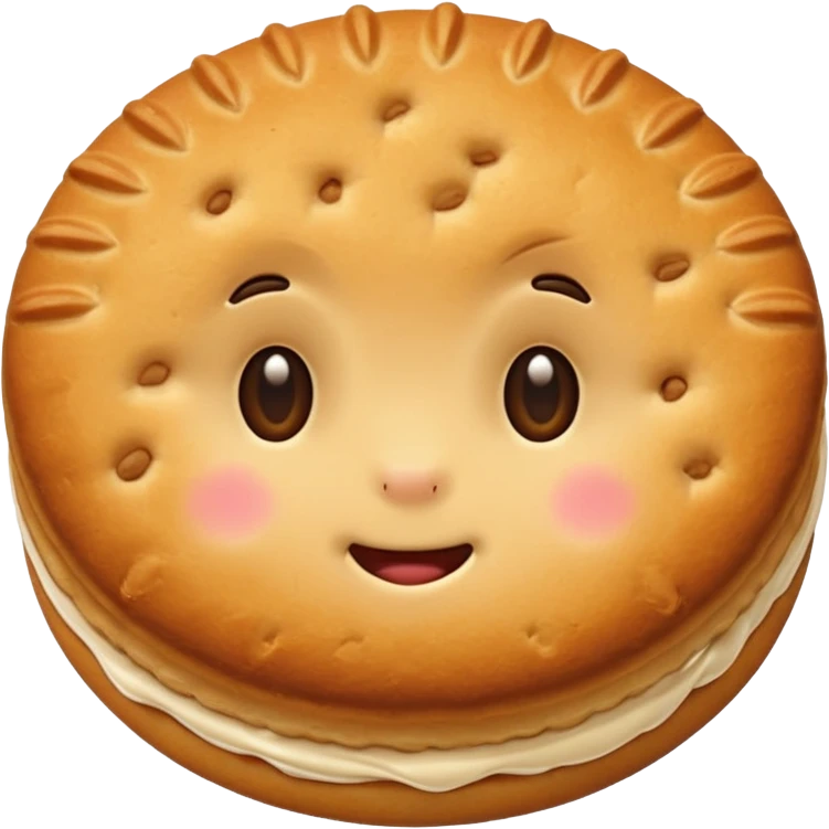 cute biscuit no cream emoji