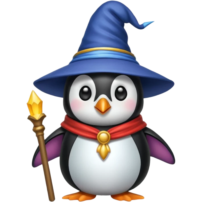Penguin Wizard emoji