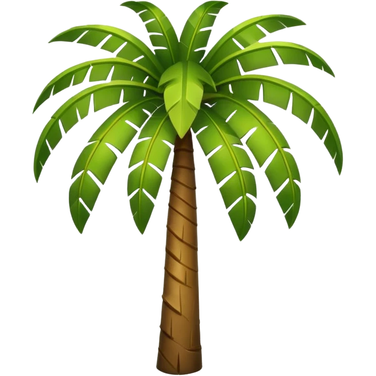 Palm Tree: flat body emoji