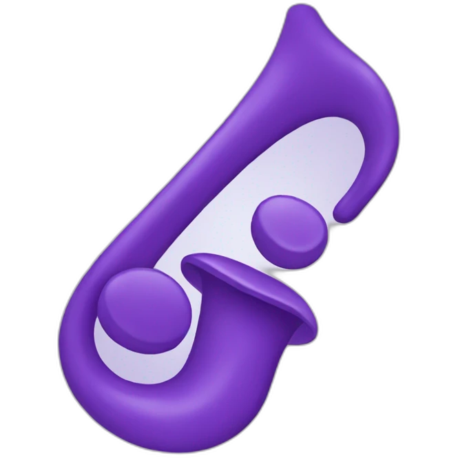 purple notes emoji