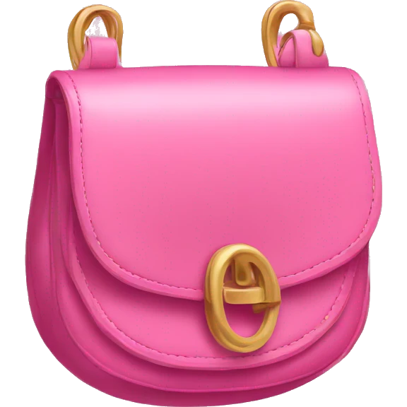 Pink pochette bag emoji