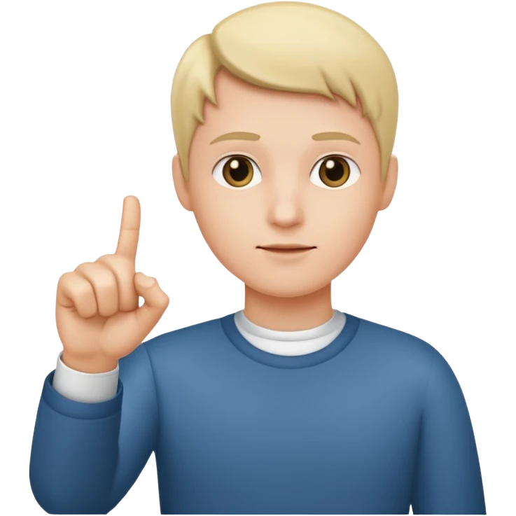 أريد ايموجي لإصبع السبابة موجه إلى الأمام emoji