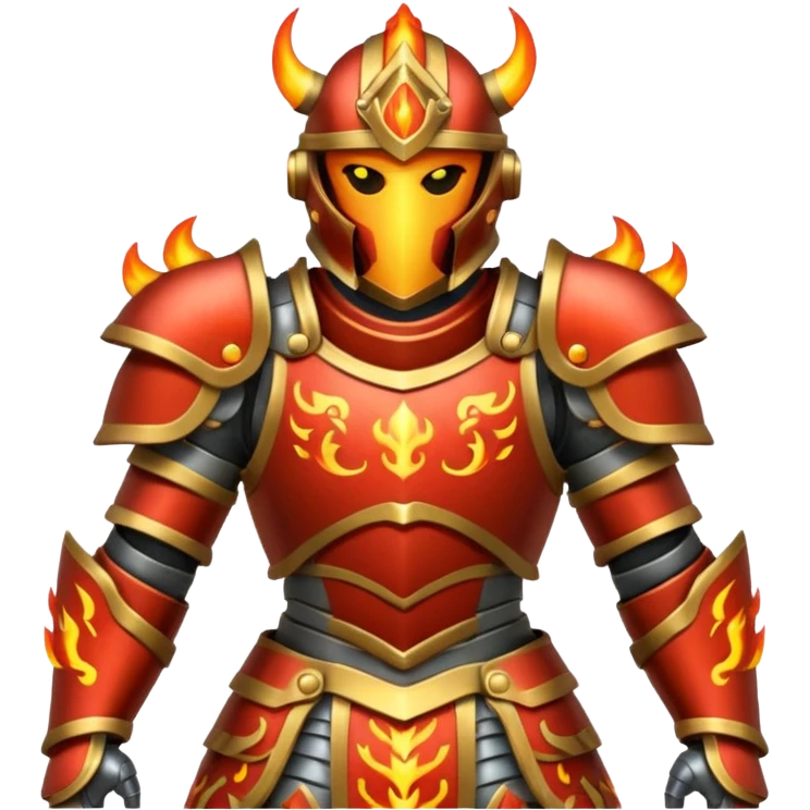 fire armored warrior emoji