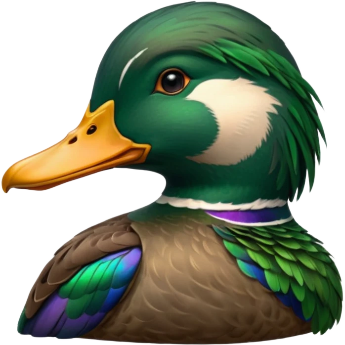 Create a mallard head
 emoji