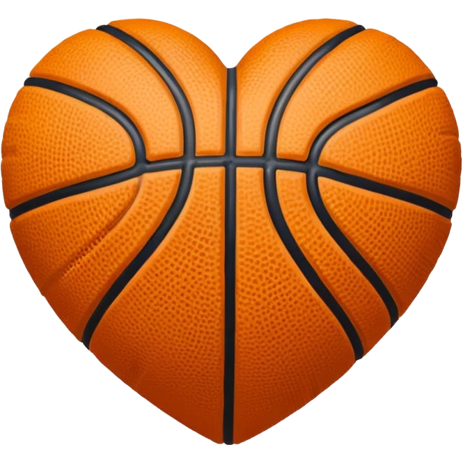 basketball heart emoji