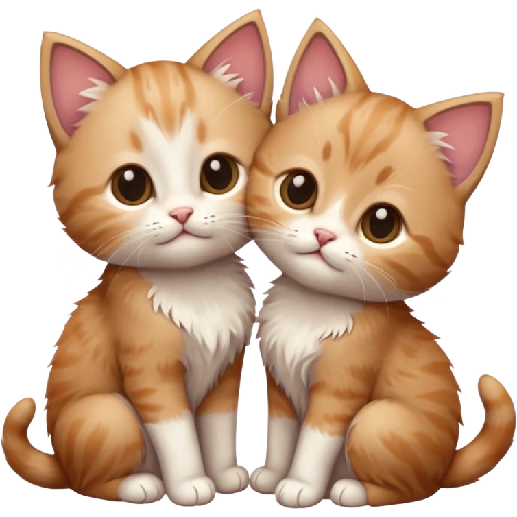puppy love - Infatuation/falling in love - intense but short-lived passion with 2 kittens emoji