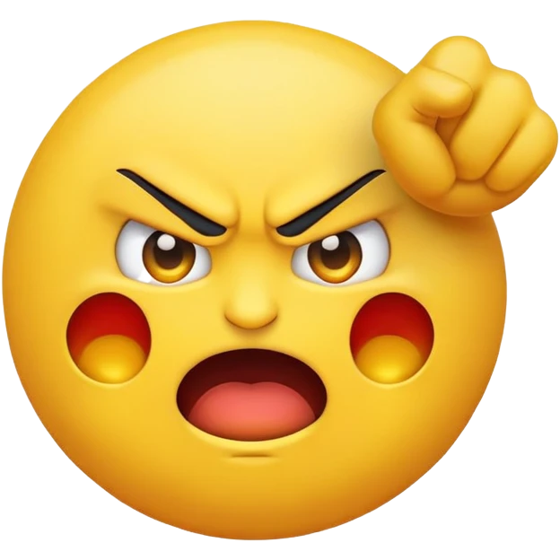 Angry emoji flipping off  emoji
