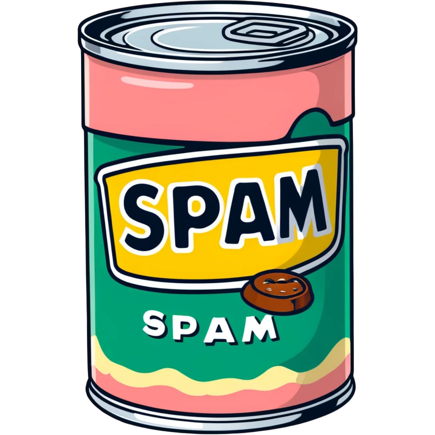 POP ART SPAM SLOP can emoji