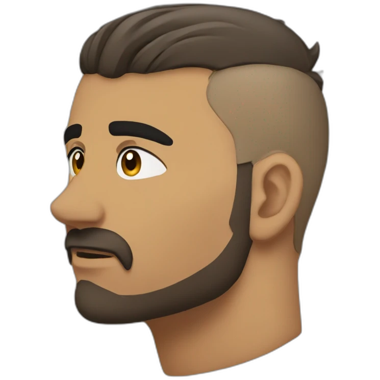 k shami side profile strong jawline emoji