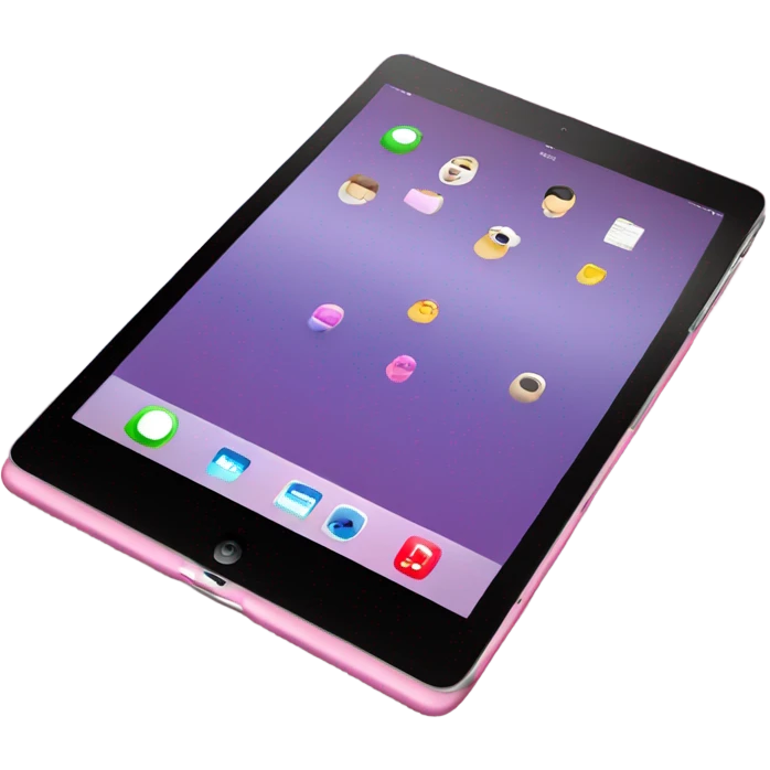 pink ipad emoji