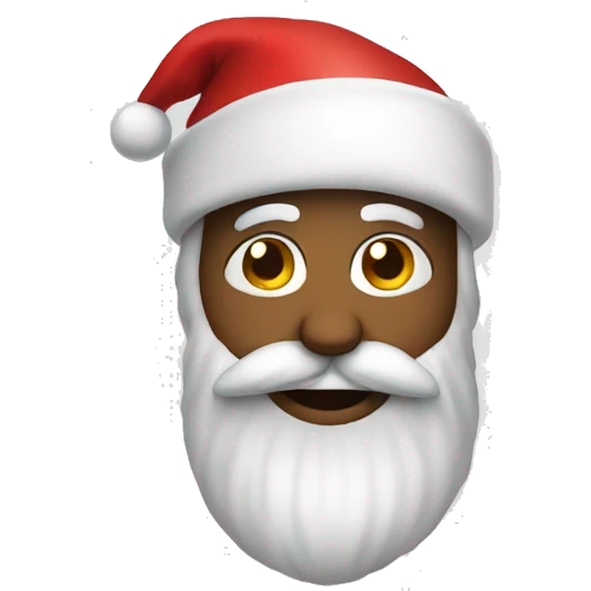 with santa hat emoji