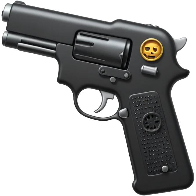 Emoji with gun emoji