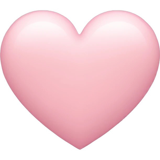 Pastel pink heart emoji
