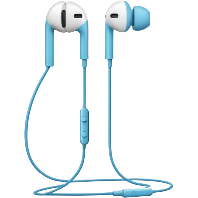 apple earphone white
 emoji