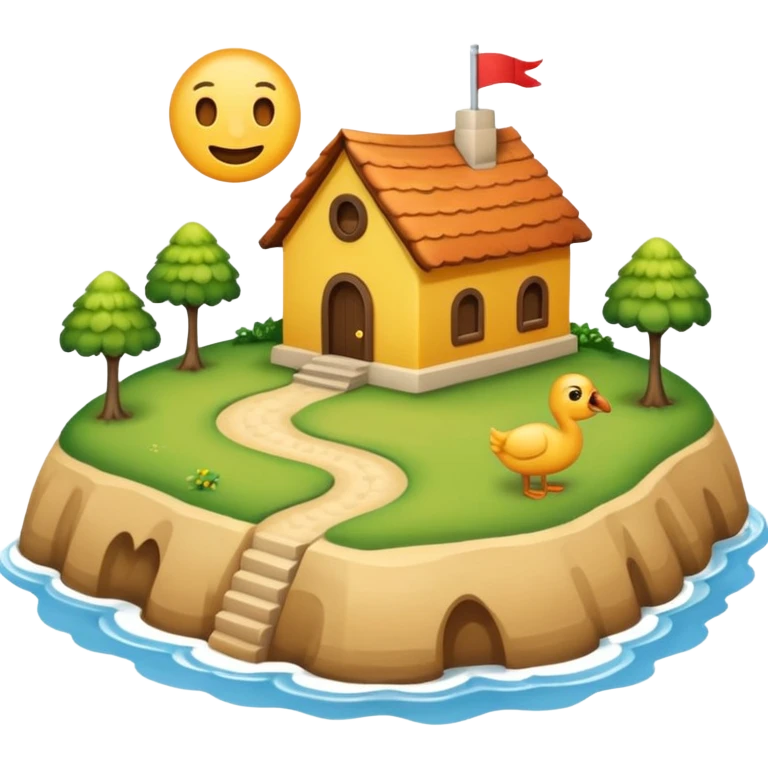 Mach mir einen einfachen Emoji von der Insel Sylt, wie wenn man sie von oben sehen würde auf einer Landkarte  emoji