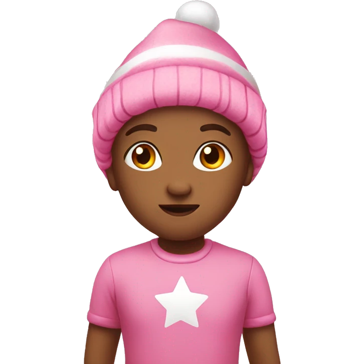 cute christmas pink emoji