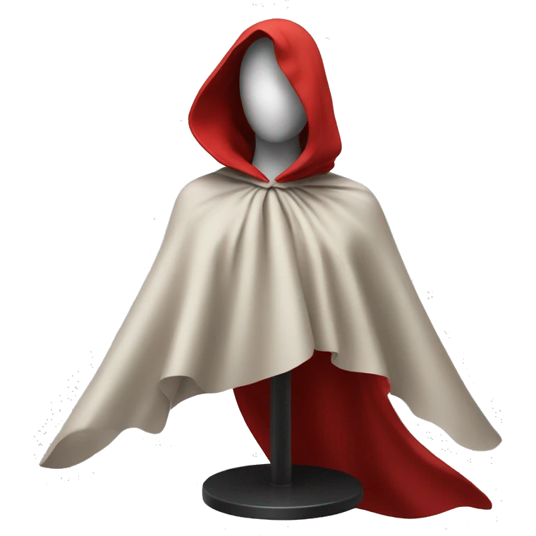faceless mannequin flapping red cape emoji