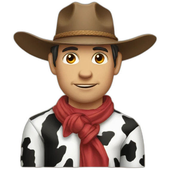 Cow-boys chevauche fusée emoji