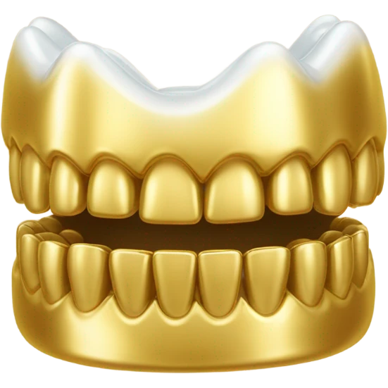Gold teeth  emoji