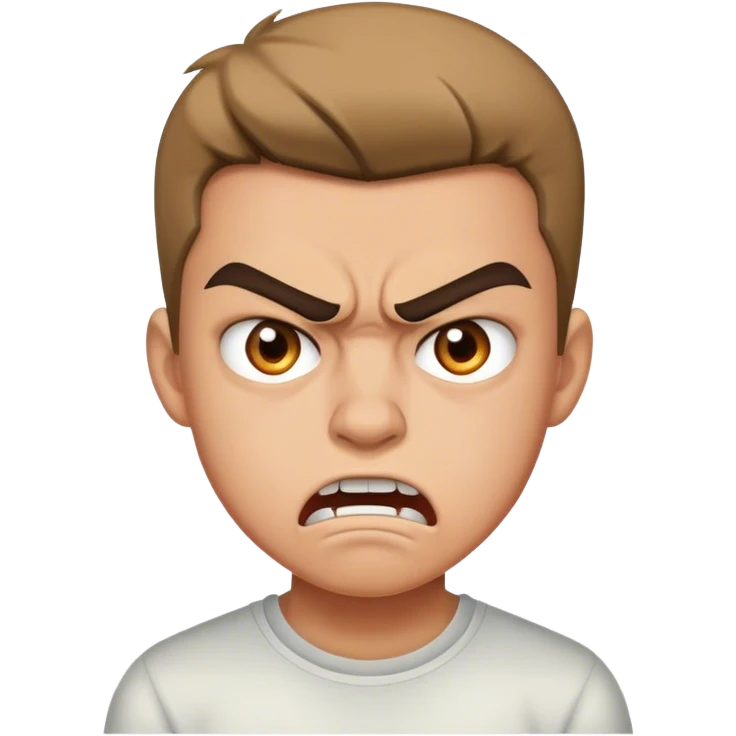 Angry teenager  emoji