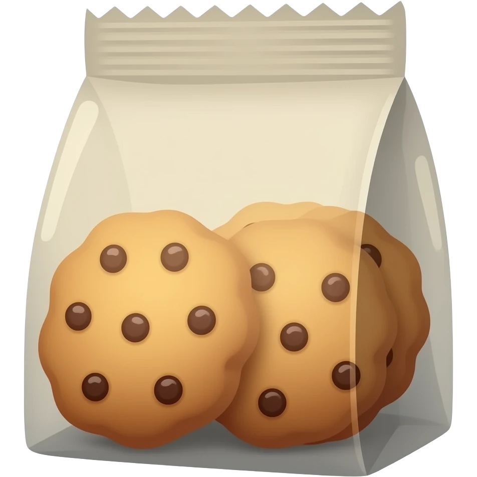 cookies in a bag emoji