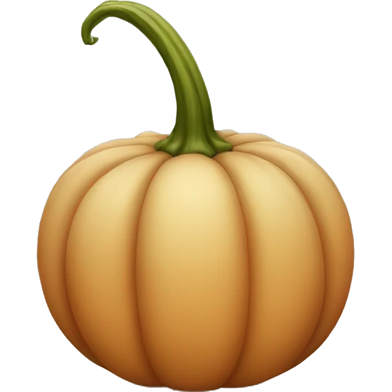 Beige pumpkin emoji