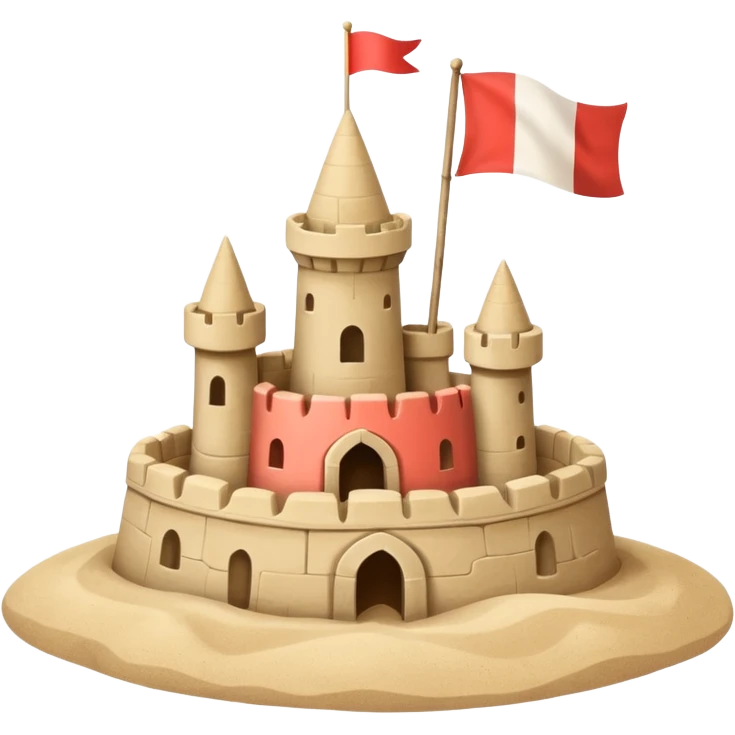 sand castle simple primitive very simple as made by a kid emoji