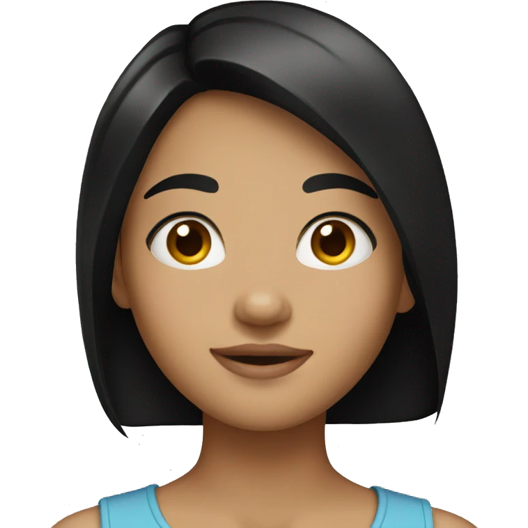 girl with black hair emoji