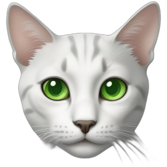 cat with green eyes emoji