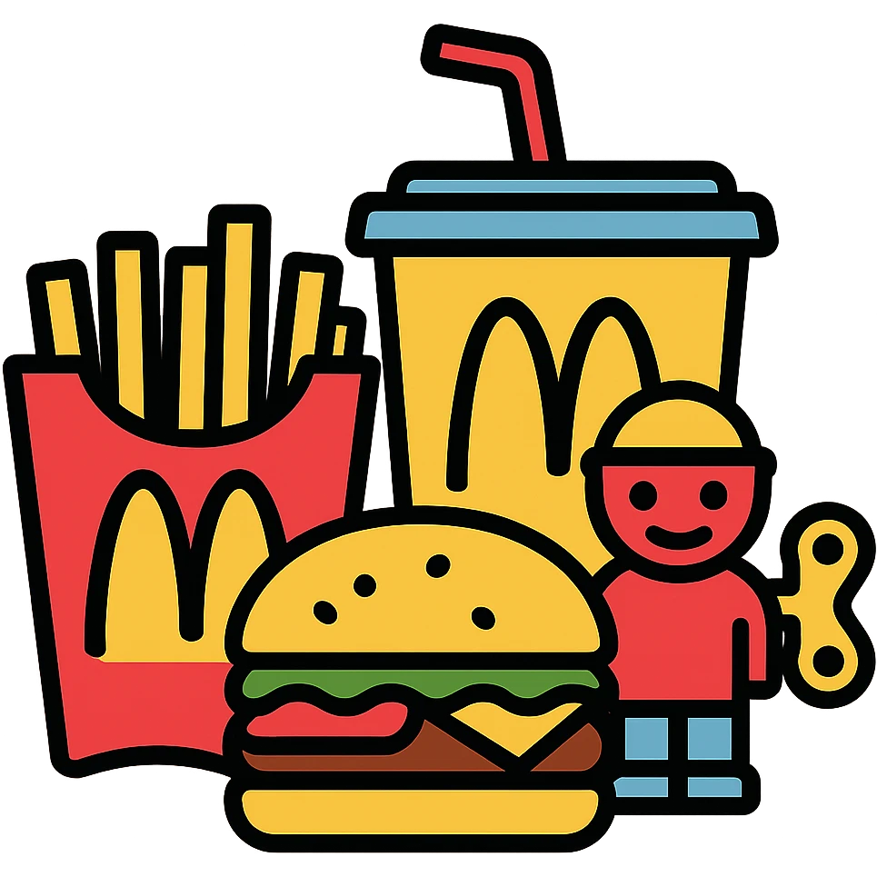 1990’s McDonald’s meal with a toy emoji