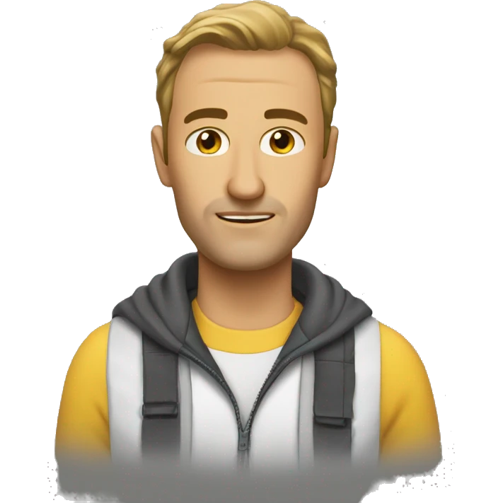 Флорболіст з клюшкою emoji